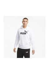 Puma Erkek Sweatshirt Big Logo - Beyaz - Siyah 58668802