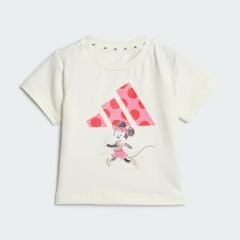 adidas x Disney Minnie Mouse Tee Set Kız Bebek Tişört- Şort Takımı Pembe  JF3626