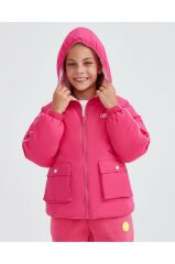 Skechers G Outerwear Reversible Coated Jacket Kız Çocuk Pembe Mont Sk232027-602